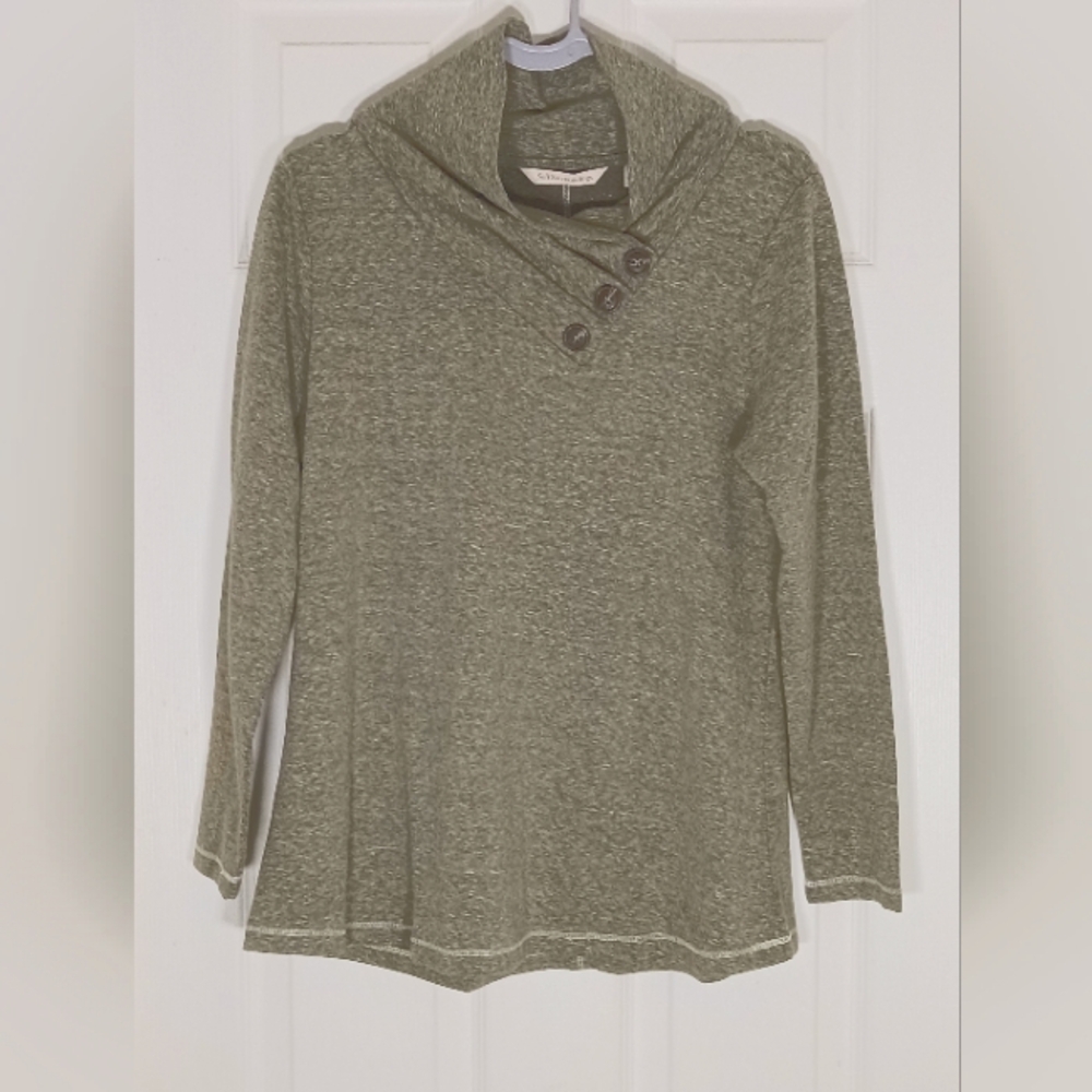 Soft Surroundings Brinley Long Sleeve Cowl Neck Top